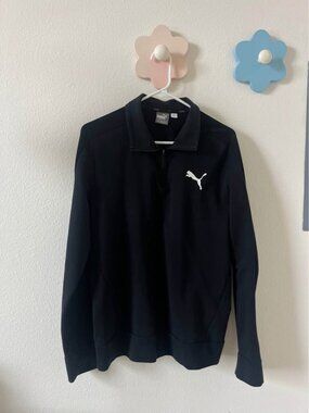 Puma Women's Black Quarter Zip Top (M)